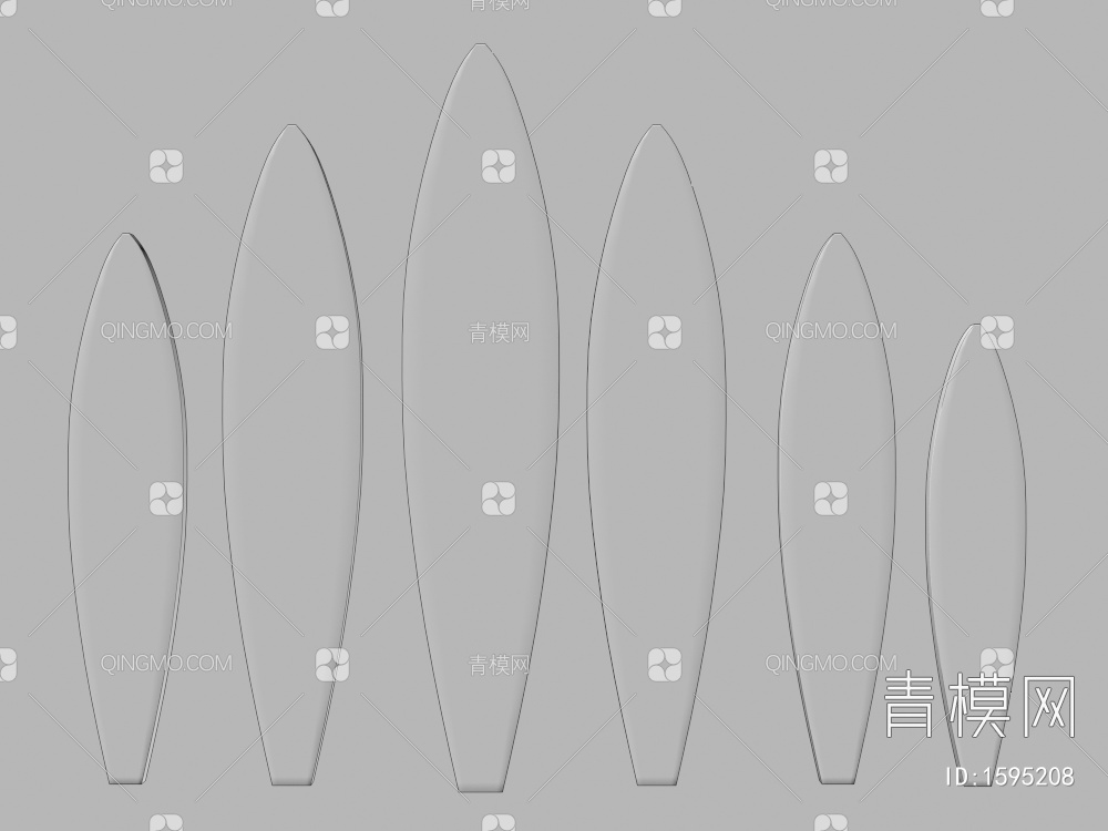 网红冲浪板3D模型下载【ID:1595208】