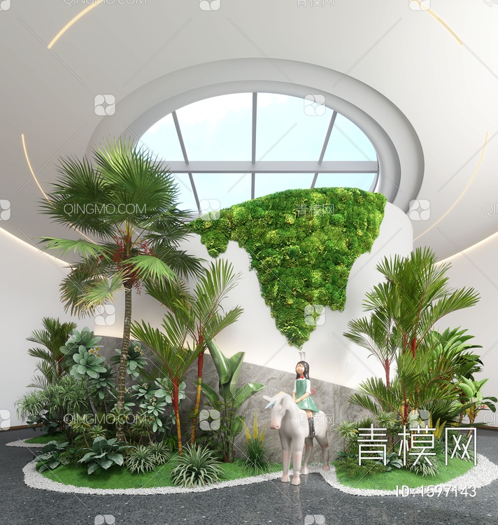 室内植物 景观造景3D模型下载【ID:1597143】