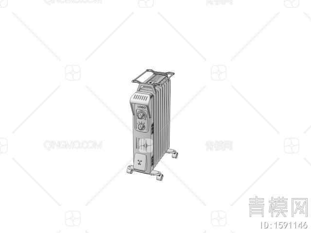 生活家电 取暖器3D模型下载【ID:1591146】