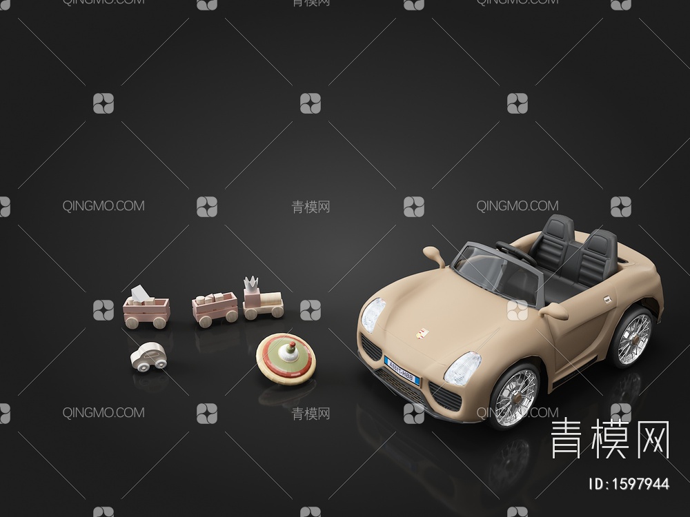 儿童玩具，儿童车3D模型下载【ID:1597944】