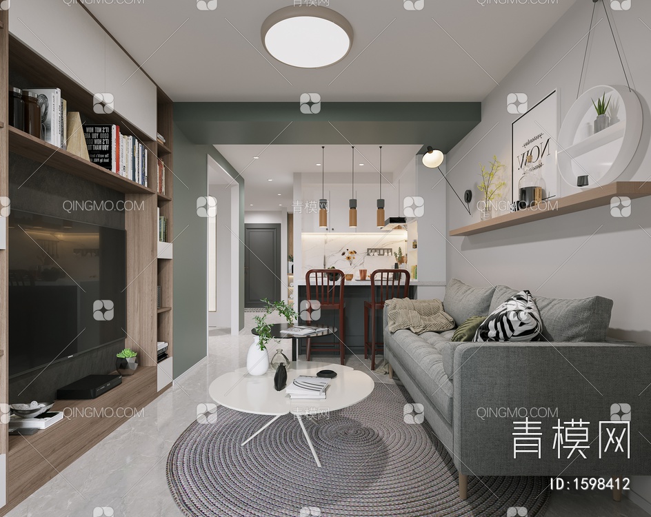 公寓3D模型下载【ID:1598412】