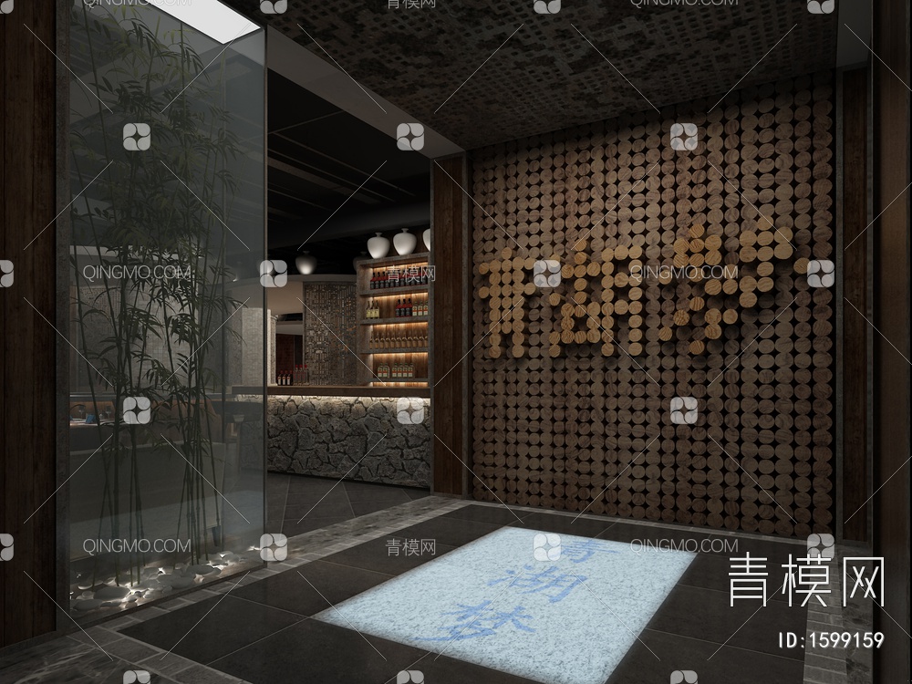 餐厅前厅3D模型下载【ID:1599159】