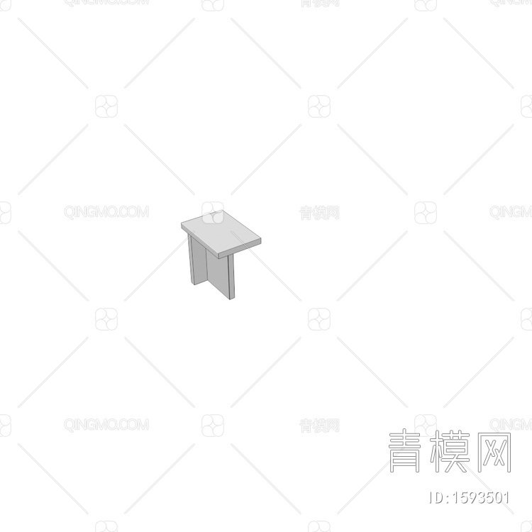 SMALL花岗岩小茶几3D模型下载【ID:1593501】
