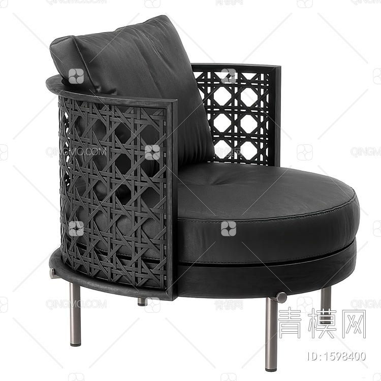 沙发椅3D模型下载【ID:1598400】