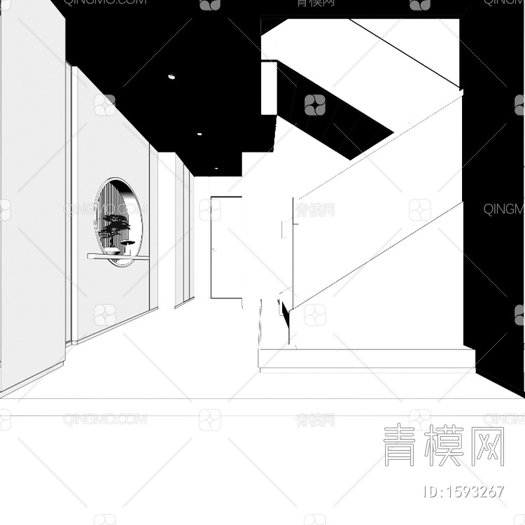 楼梯间3D模型下载【ID:1593267】