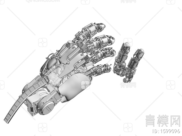 工业器材 机械手3D模型下载【ID:1599096】