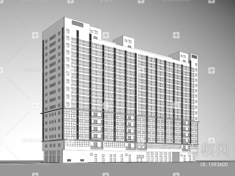 公寓住宅3D模型下载【ID:1593600】