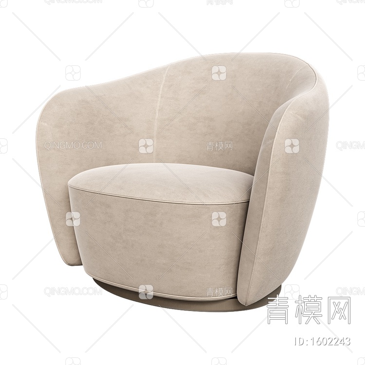 Isabe意大利单人沙发3D模型下载【ID:1602243】