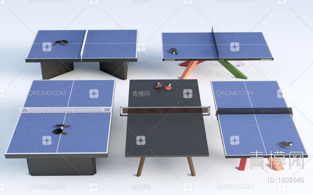 乒乓球台 乒乓球桌SU模型下载【ID:1602648】