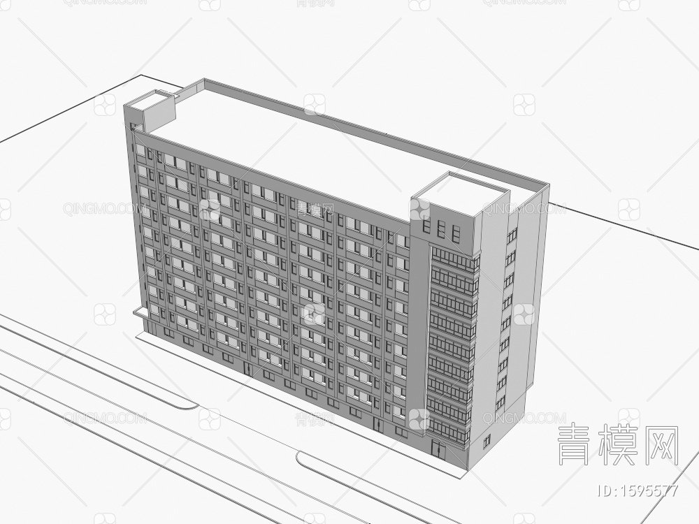 厂区宿舍3D模型下载【ID:1595577】