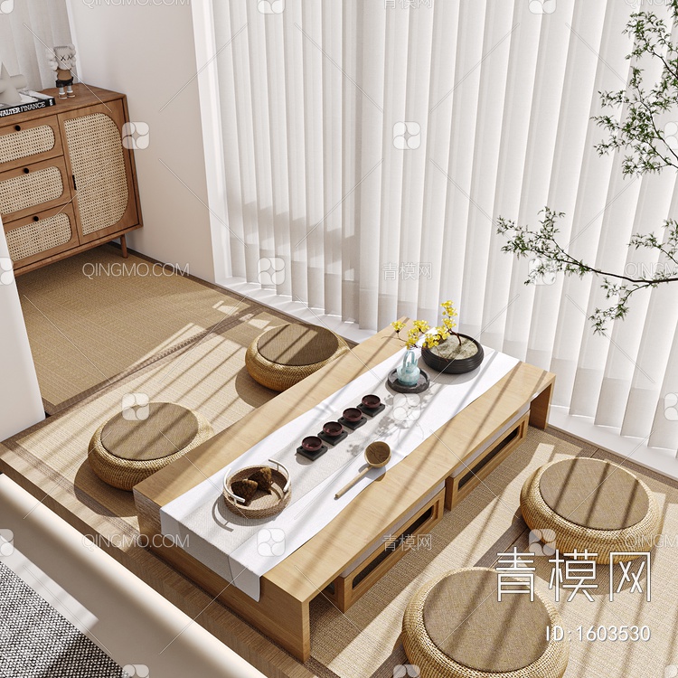 客餐厅3D模型下载【ID:1603530】