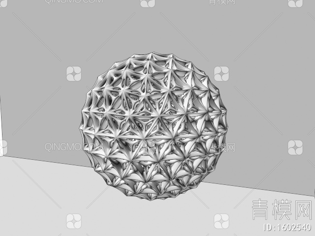 镂空球体摆件3D模型下载【ID:1602540】