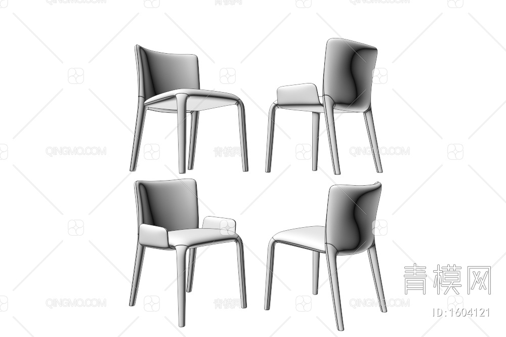 Minotti 餐椅 单椅3D模型下载【ID:1604121】