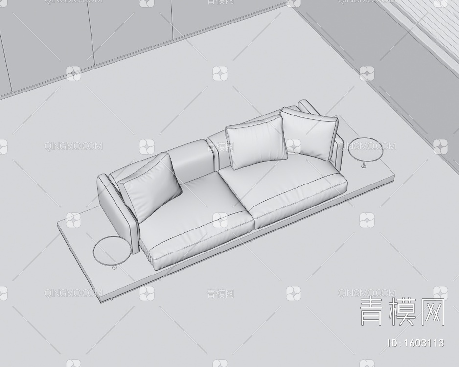 Minotti 双人沙发3D模型下载【ID:1603113】