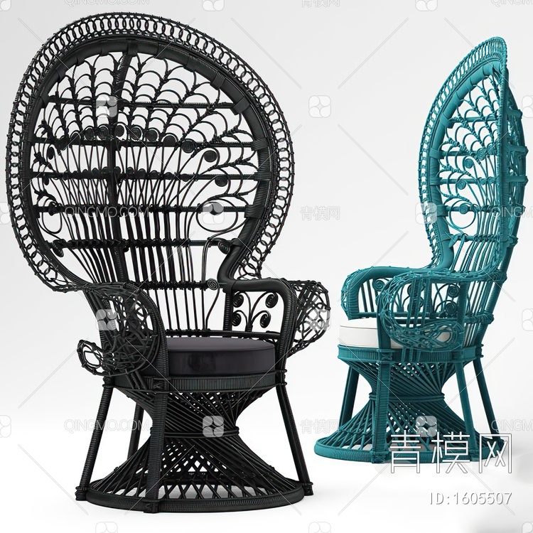 单椅3D模型下载【ID:1605507】