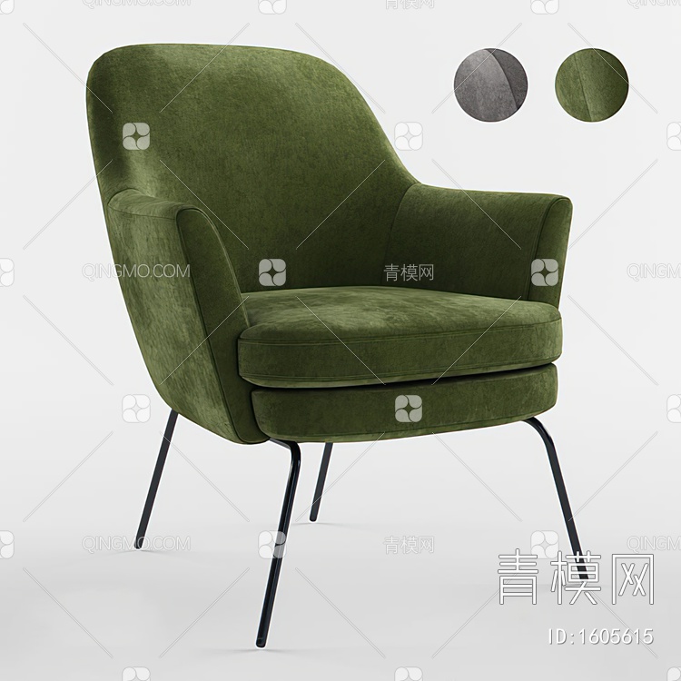 沙发椅3D模型下载【ID:1605615】