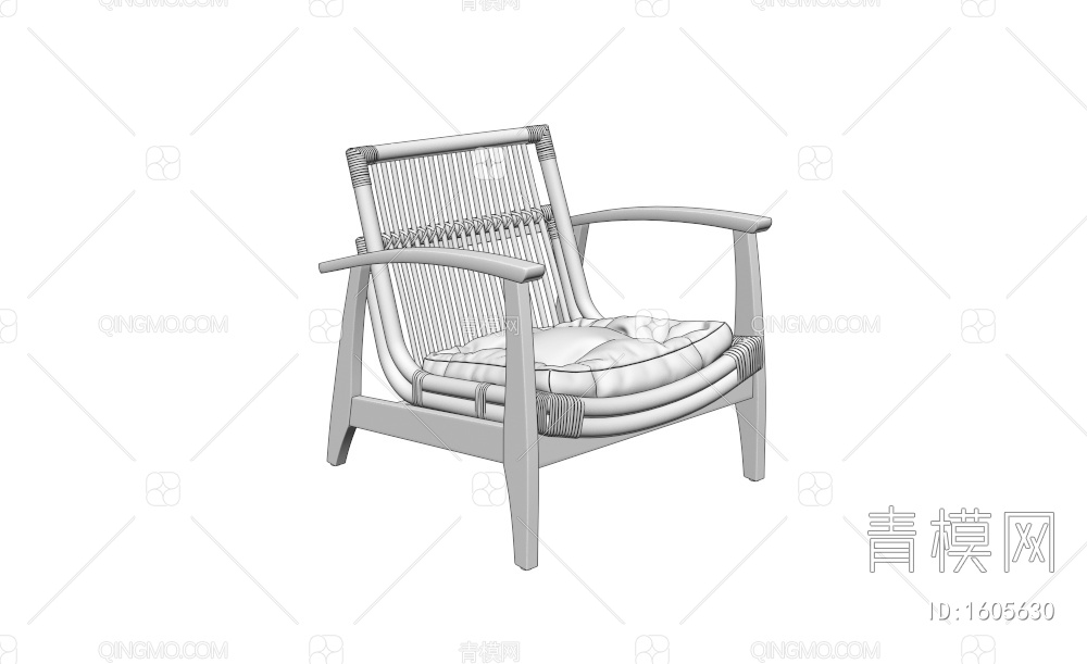 休闲椅3D模型下载【ID:1605630】