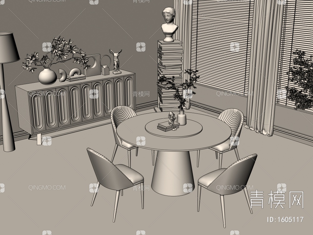 餐厅3D模型下载【ID:1605117】