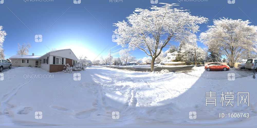 户外雪景HDR贴图贴图下载【ID:1606743】