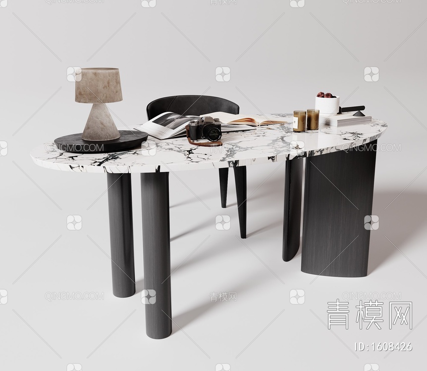书桌椅3D模型下载【ID:1608426】