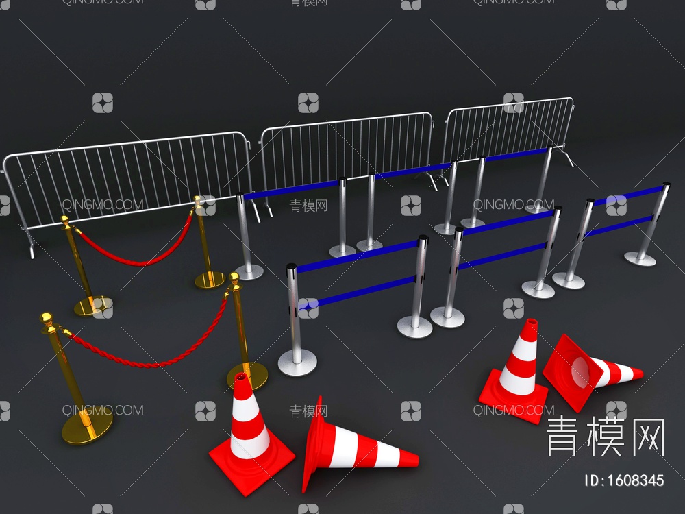 护栏3D模型下载【ID:1608345】