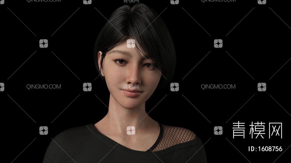 女孩3D模型下载【ID:1608756】