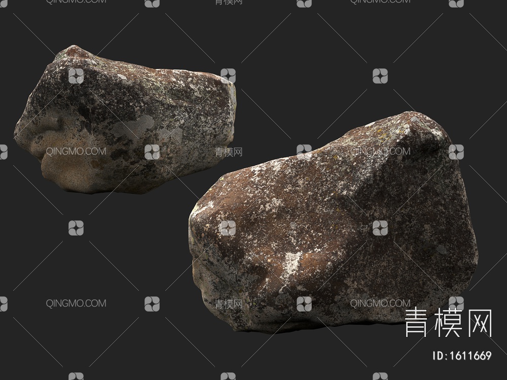 岩石 石头 石块 景观石3D模型下载【ID:1611669】
