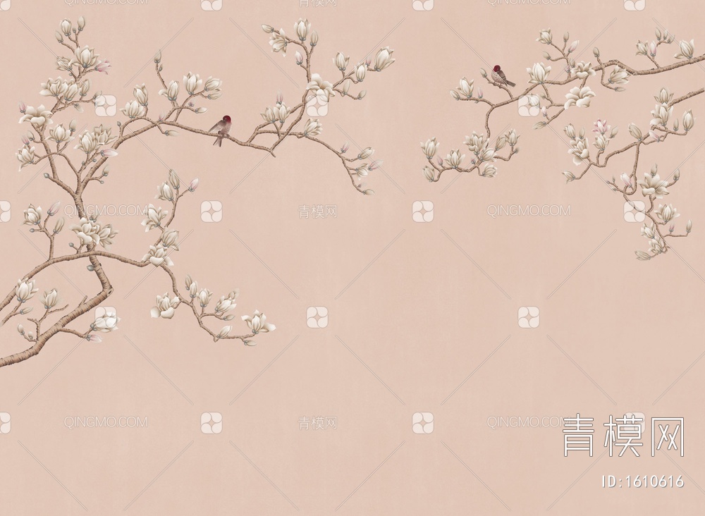 花鸟壁纸贴图下载【ID:1610616】