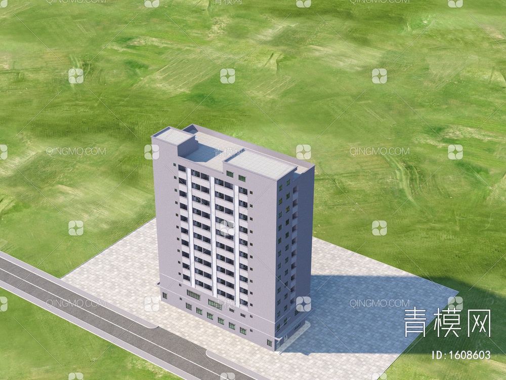 厂区宿舍3D模型下载【ID:1608603】