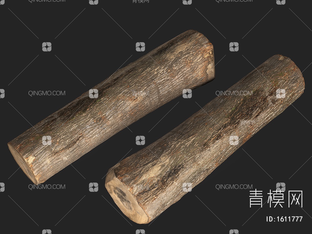 木头 树杆 木材 木柴 木棍 柱子3D模型下载【ID:1611777】
