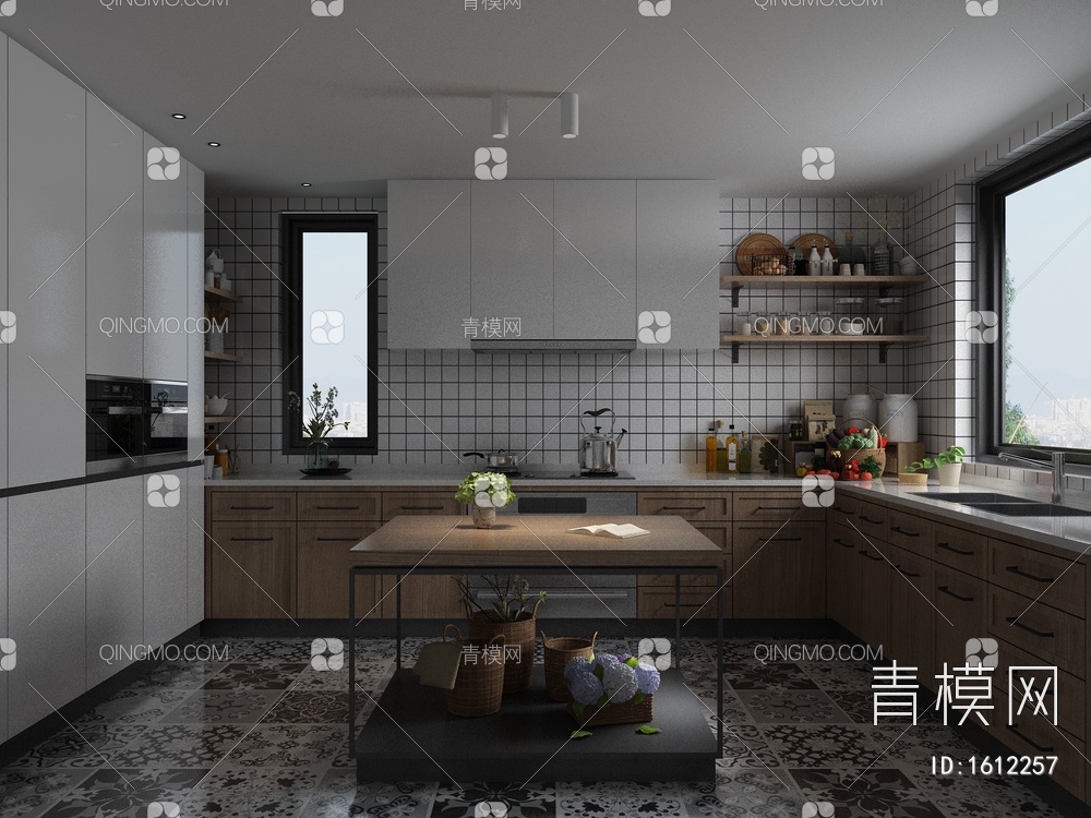 厨房3D模型下载【ID:1612257】