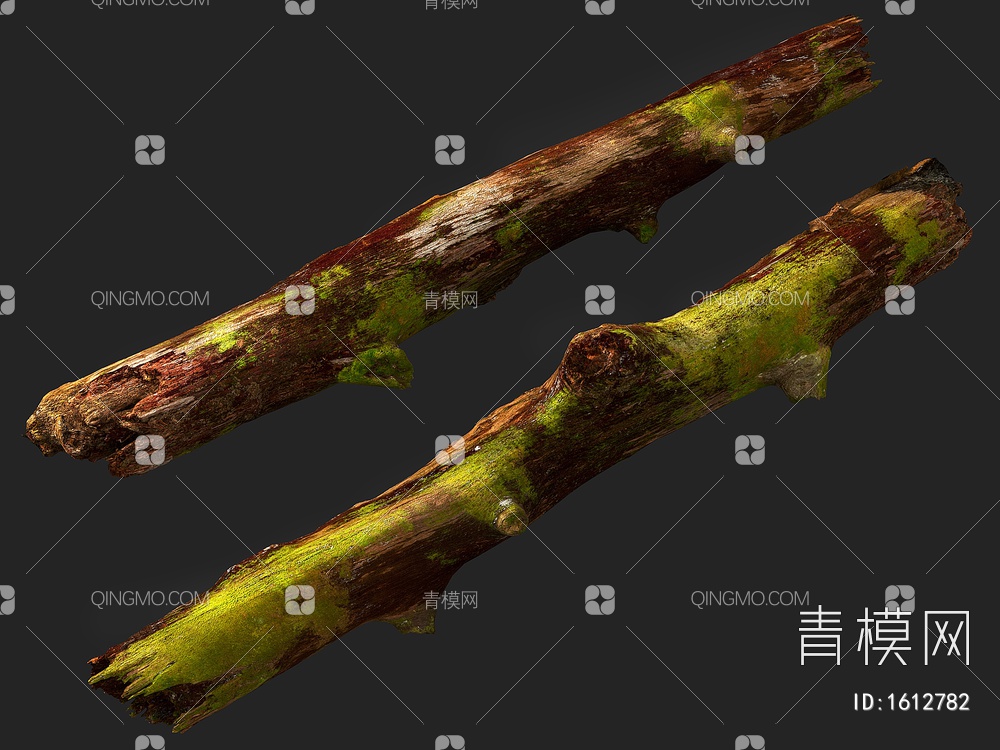 木头 树杆 木材 木柴 木棍 柱子3D模型下载【ID:1612782】