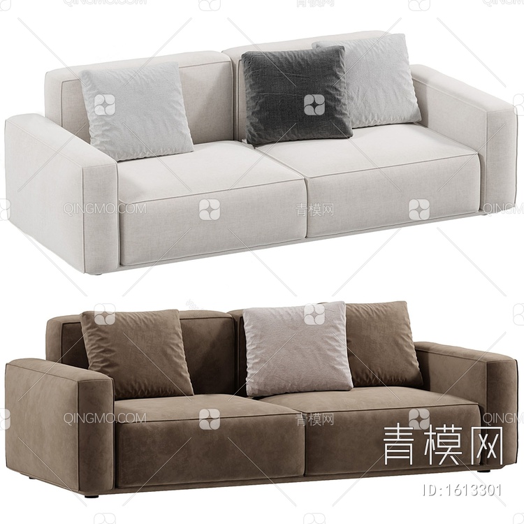 Arflex 双人沙发3D模型下载【ID:1613301】