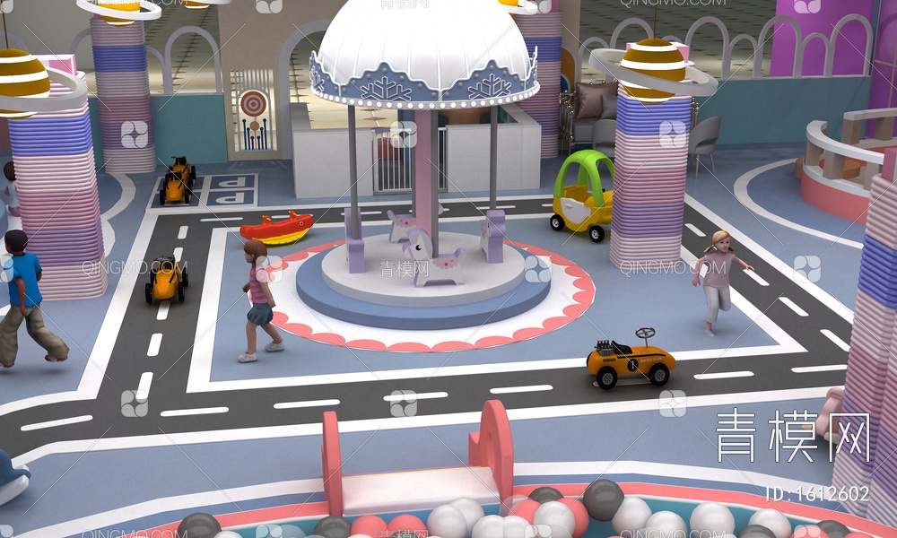 儿童游乐园3D模型下载【ID:1612602】