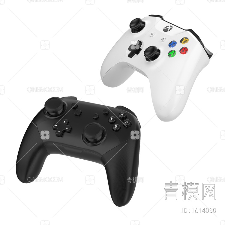 游戏机手柄 游戏控制器 任天堂游戏机3D模型下载【ID:1614030】