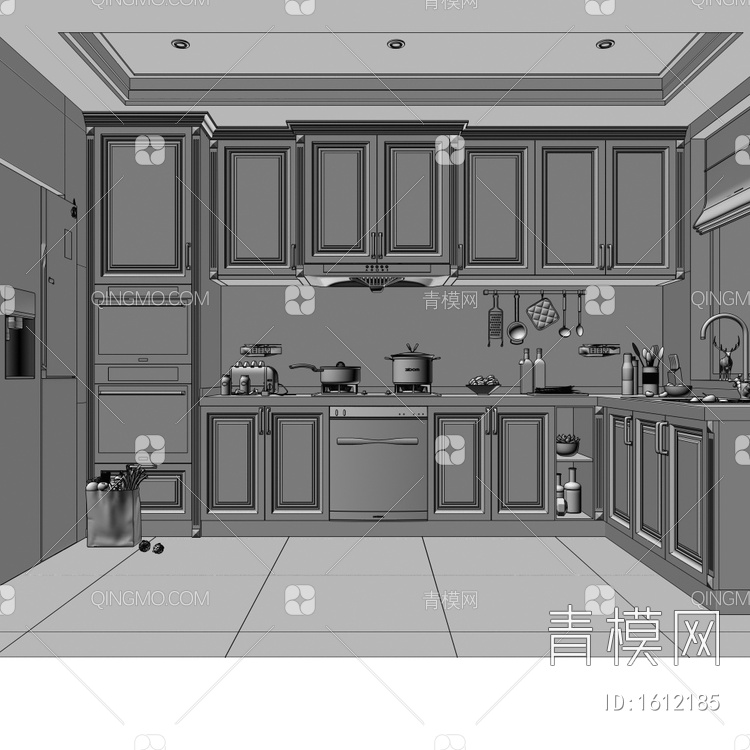厨房3D模型下载【ID:1612185】