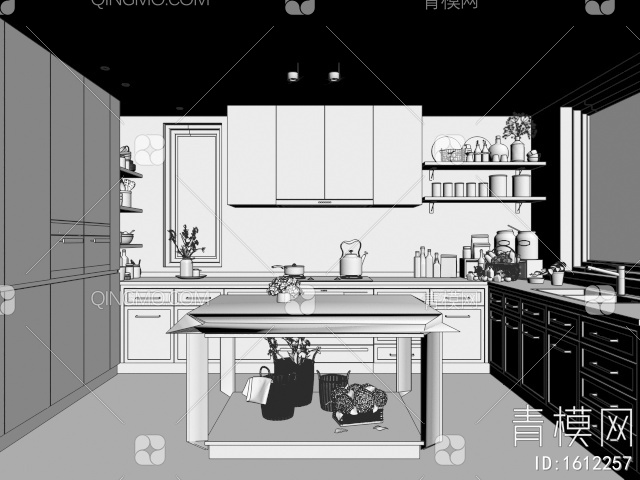 厨房3D模型下载【ID:1612257】