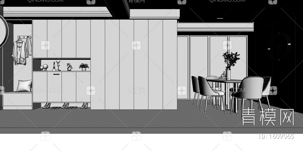 客餐厅3D模型下载【ID:1609065】