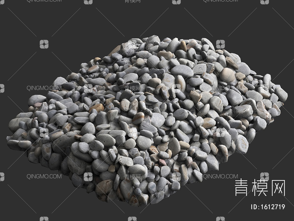 岩石 石头 鹅卵石 石块 景观石3D模型下载【ID:1612719】
