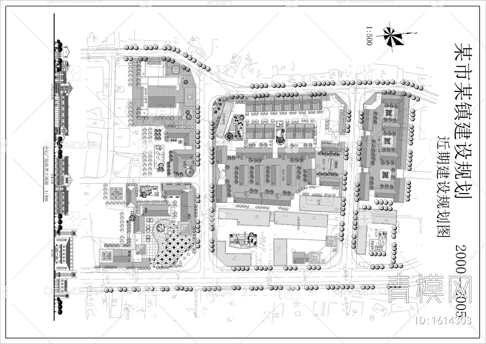 小镇建设规划平面图【ID:1614303】