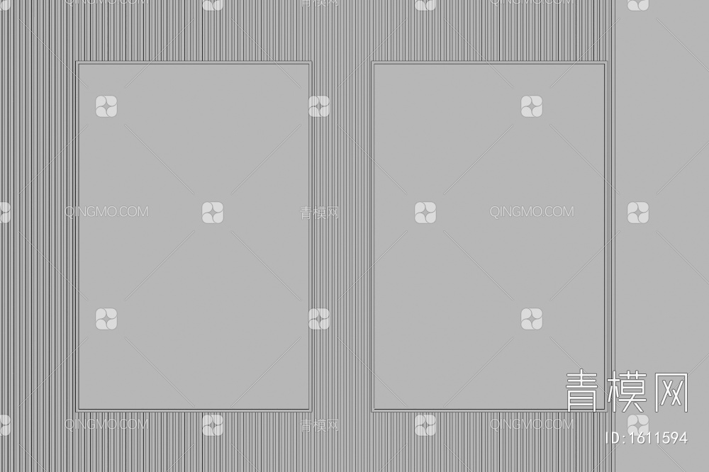 抽象装饰画3D模型下载【ID:1611594】