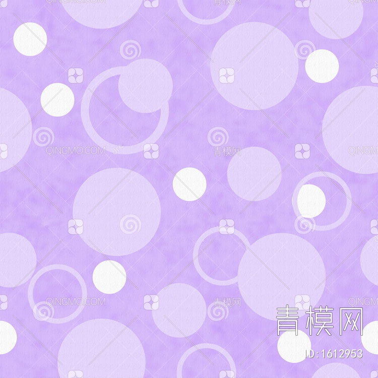 紫色和白色圆点织物贴图下载【ID:1612953】