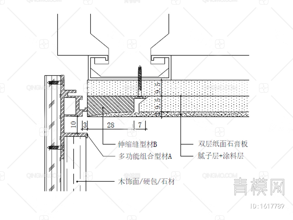 【动态块】各种收口节点，柜体，桌台，家具，五金类详图【ID:1617789】