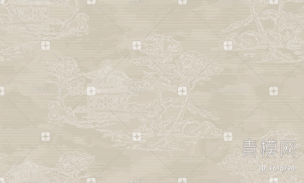 新中式壁纸贴图下载【ID:1615794】