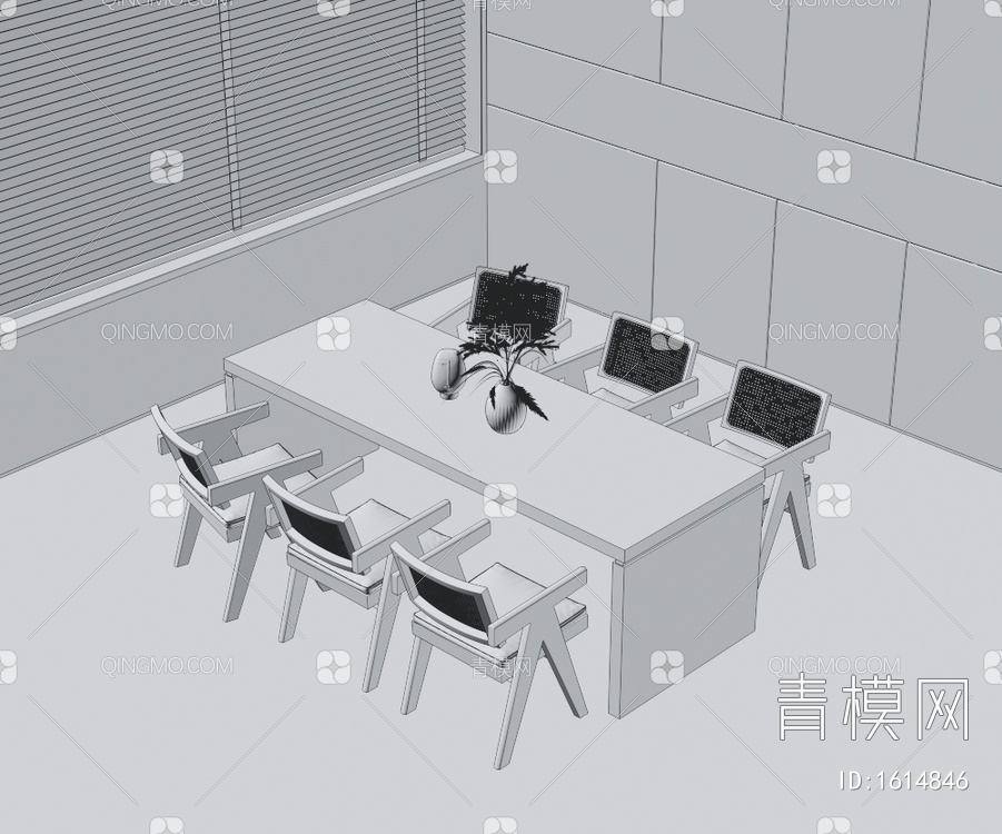餐桌椅3D模型下载【ID:1614846】