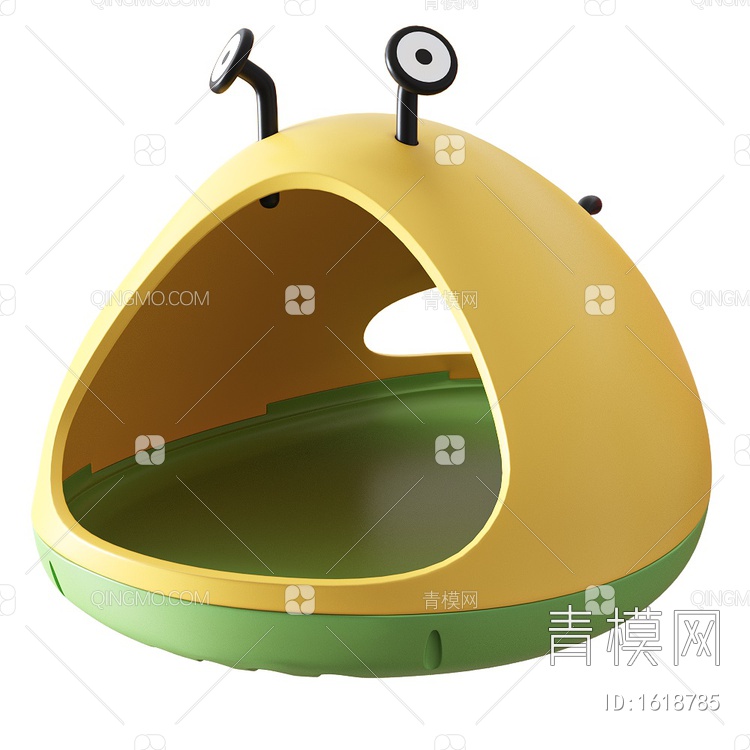 儿童塑料帐篷3D模型下载【ID:1618785】
