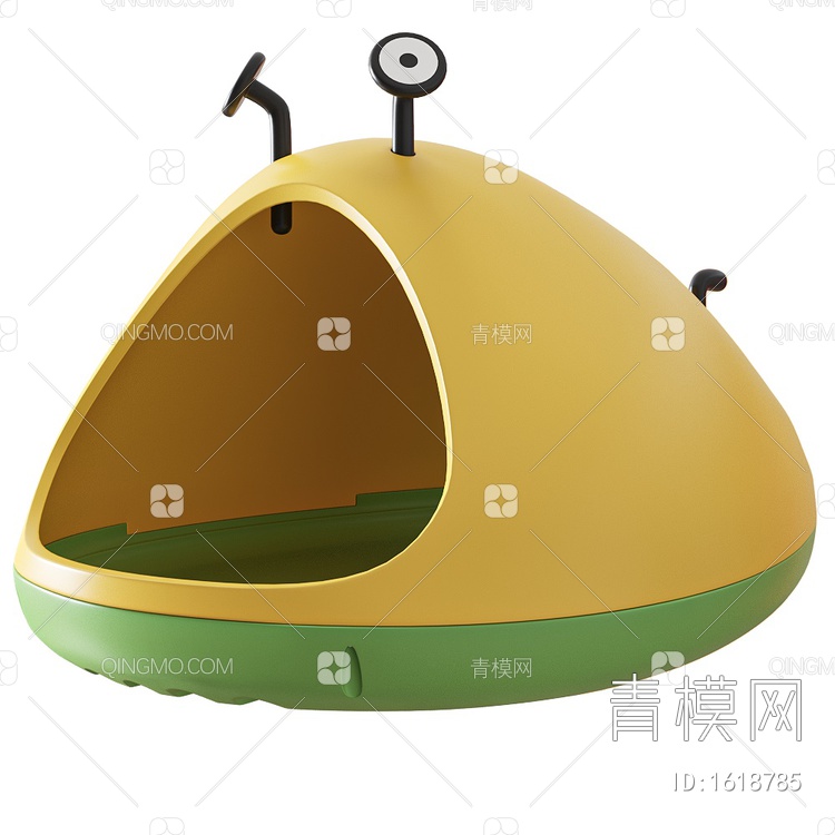 儿童塑料帐篷3D模型下载【ID:1618785】