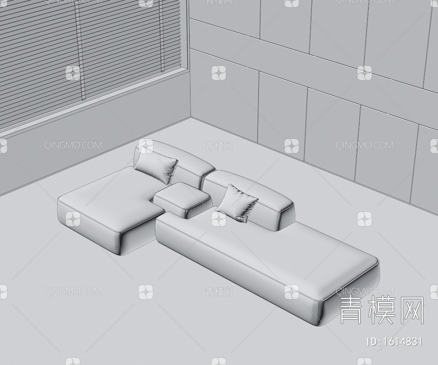 多人沙发3D模型下载【ID:1614831】