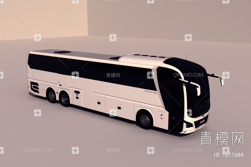 大巴车3D模型下载【ID:1617684】