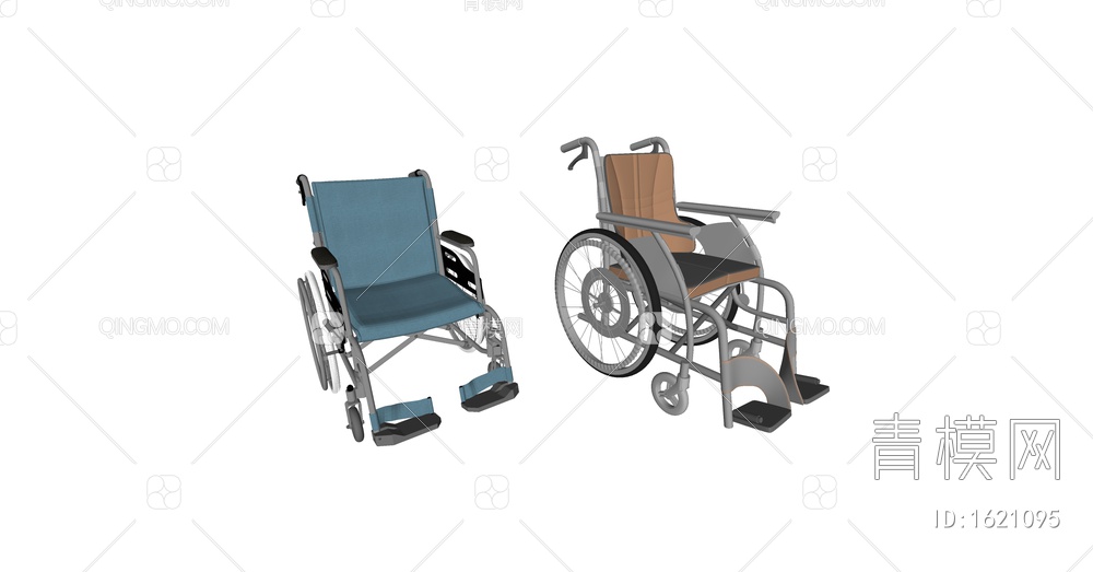 轮椅 医疗器材SU模型下载【ID:1621095】